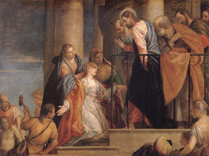 VERONESE (Paolo Caliari) Raising of the youth of Nain oil painting picture